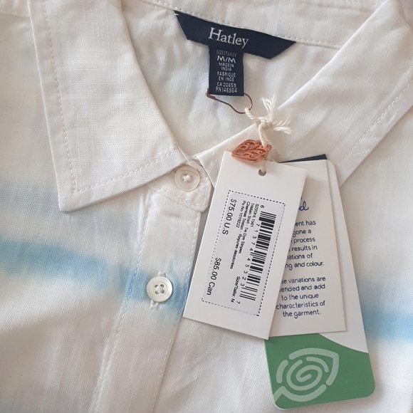 Hatley Tristan Shirt /Blouse - Tie Dye Stripes/BNWT - Picture 7 of 12